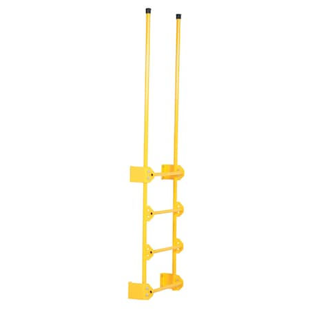 Vestil 89-1/2" Overall H, Dock Ladder, Walk-Through Style, 4 Step, Steel, 4 Steps, 300 lb. Load Capacity DKL-4